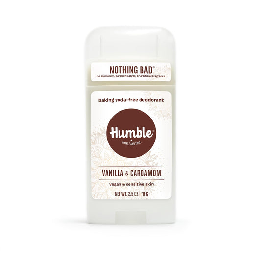 HUMBLE BRANDS Aluminum-Free Deodorant, Vegan and Cruelty- free, Formulated for Sensitive Skin, Simply Unscented, 2.5 Ounce (Pack of 1)